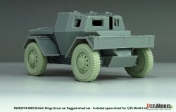 画像8: DEF.MODEL[DW30074]1/35 WWII イギリス ディンゴMk.Ibスカウトカー用 自重変形タイヤセット(ミニアート用)