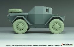 画像9: DEF.MODEL[DW30074]1/35 WWII イギリス ディンゴMk.Ibスカウトカー用 自重変形タイヤセット(ミニアート用)