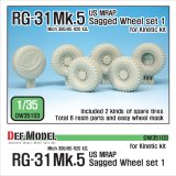 DEF.MODEL[DW35103]1/35 現用米 MATV RG-31 Mk.5 自重変形タイヤ(キネティック用)