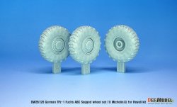 画像3: DEF.MODEL[DW35128]1/35 現用 ドイツ連邦軍TPz-1フックス装甲車用自重変形タイヤセット1フランス製仕様(レベル用)