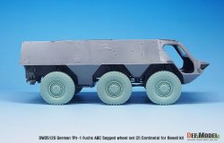 画像4: DEF.MODEL[DW35129]1/35 現用 ドイツ連邦軍TPz-1フックス装甲車用自重変形タイヤセット2ドイツ製仕様(レベル用)