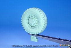 画像6: DEF.MODEL[DW35129]1/35 現用 ドイツ連邦軍TPz-1フックス装甲車用自重変形タイヤセット2ドイツ製仕様(レベル用)