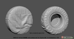 画像6: DEF.MODEL[DW35131]1/35 現用 イギリス陸軍コヨーテ戦術支援車用自重タイヤ 追加分2個セット(ホビーボス用)