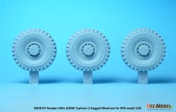 画像2: DEF.MODEL[DW35137]1/35 現用 ロシアタイフーンウラル6X6MRAP用自重変形ホイールセット(RPGモデル用)