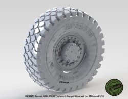 画像3: DEF.MODEL[DW35137]1/35 現用 ロシアタイフーンウラル6X6MRAP用自重変形ホイールセット(RPGモデル用)