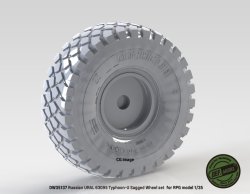 画像4: DEF.MODEL[DW35137]1/35 現用 ロシアタイフーンウラル6X6MRAP用自重変形ホイールセット(RPGモデル用)