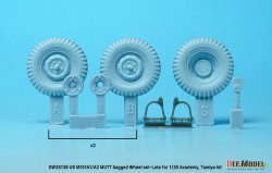 画像2: DEF.MODEL[DW35138]1/35 アメリカ陸軍M151A1/A2用自重変形ホイールセットフロントサスアーム付(タミヤ/アカデミー用)