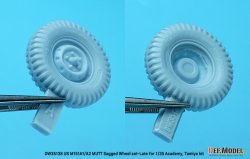 画像4: DEF.MODEL[DW35138]1/35 アメリカ陸軍M151A1/A2用自重変形ホイールセットフロントサスアーム付(タミヤ/アカデミー用)