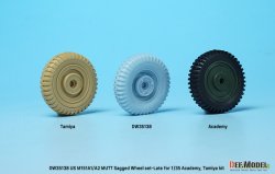 画像6: DEF.MODEL[DW35138]1/35 アメリカ陸軍M151A1/A2用自重変形ホイールセットフロントサスアーム付(タミヤ/アカデミー用)