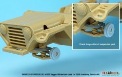 画像7: DEF.MODEL[DW35138]1/35 アメリカ陸軍M151A1/A2用自重変形ホイールセットフロントサスアーム付(タミヤ/アカデミー用)