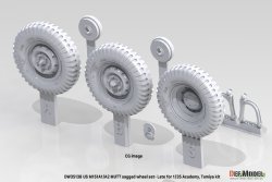 画像8: DEF.MODEL[DW35138]1/35 アメリカ陸軍M151A1/A2用自重変形ホイールセットフロントサスアーム付(タミヤ/アカデミー用)