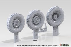 画像10: DEF.MODEL[DW35138]1/35 アメリカ陸軍M151A1/A2用自重変形ホイールセットフロントサスアーム付(タミヤ/アカデミー用)