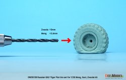 画像5: DEF.MODEL[DW35139]1/35 現用 ロシアGAZタイガー高機動装甲車用タイヤパンクセット(モンモデル/イグザクト/ズべズダ用）
