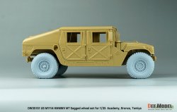 画像6: DEF.MODEL[DW35151]1/35 現用 アメリカ陸軍M1025/M1114HMMWV用自重変形MTタイヤセット(タミヤ/アカデミー/ブロンコ用)