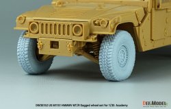 画像5: DEF.MODEL[DW35152]1/35 現用 アメリカ陸軍M1151HMMWV用自重変形MT/Rタイヤセット(アカデミー)