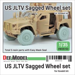 画像1: DEF.MODEL[DW35153]1/35 現用 アメリカ陸軍JLTV用自重変形タイヤセット(アイラブキット用)