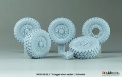 画像2: DEF.MODEL[DW35153]1/35 現用 アメリカ陸軍JLTV用自重変形タイヤセット(アイラブキット用)