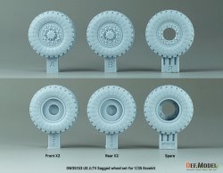 画像3: DEF.MODEL[DW35153]1/35 現用 アメリカ陸軍JLTV用自重変形タイヤセット(アイラブキット用)