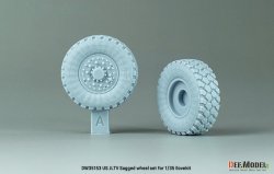 画像4: DEF.MODEL[DW35153]1/35 現用 アメリカ陸軍JLTV用自重変形タイヤセット(アイラブキット用)