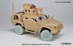 画像5: DEF.MODEL[DW35153]1/35 現用 アメリカ陸軍JLTV用自重変形タイヤセット(アイラブキット用)