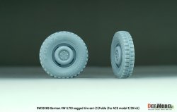 画像4: DEF.MODEL[DW35169]1/35 現用 ドイツ VWイルティス四輪駆動小型軍用車(Type183)用 自重変形タイヤセット＃1 フルダタイプ(ACE用)