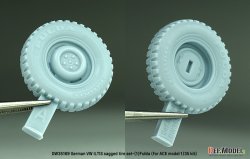 画像5: DEF.MODEL[DW35169]1/35 現用 ドイツ VWイルティス四輪駆動小型軍用車(Type183)用 自重変形タイヤセット＃1 フルダタイプ(ACE用)