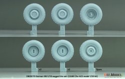 画像3: DEF.MODEL[DW35170]1/35 現用 ドイツ VWイルティス四輪駆動小型軍用車(Type183)用 自重変形タイヤセット＃1 G90タイプ(ACE用)