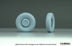 画像4: DEF.MODEL[DW35170]1/35 現用 ドイツ VWイルティス四輪駆動小型軍用車(Type183)用 自重変形タイヤセット＃1 G90タイプ(ACE用)