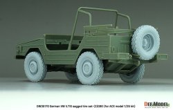 画像8: DEF.MODEL[DW35170]1/35 現用 ドイツ VWイルティス四輪駆動小型軍用車(Type183)用 自重変形タイヤセット＃1 G90タイプ(ACE用)