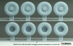 画像3: DEF.MODEL[DW35175]1/35 現用 アメリカ C-RAM w/HEMTT A3トラック用 自重変形タイヤセット(アイラブキット用)