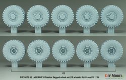 画像3: DEF.MODEL[DW35176]1/35 現用 アメリカ LVSR MKR16トラクター用 自重変形タイヤセット(アイラブキット用)