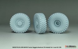 画像4: DEF.MODEL[DW35176]1/35 現用 アメリカ LVSR MKR16トラクター用 自重変形タイヤセット(アイラブキット用)