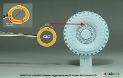 画像6: DEF.MODEL[DW35176]1/35 現用 アメリカ LVSR MKR16トラクター用 自重変形タイヤセット(アイラブキット用)