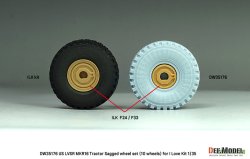 画像8: DEF.MODEL[DW35176]1/35 現用 アメリカ LVSR MKR16トラクター用 自重変形タイヤセット(アイラブキット用)