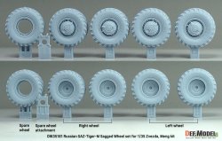 画像3: DEF.MODEL[DW35181]1/35 現用 露/ソ GAZ-233114ティーグルM高機動車 自重変形タイヤセット(ズベズダ/モンモデル用)