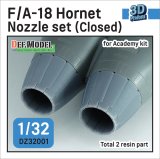 DEF.MODEL[DZ32001]1/32 現用 アメリカ海軍艦上戦闘機F/A-18A/B/C/Dホーネット用エキゾーストノズルセット クローズ状態(アカデミー用)