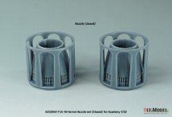 画像2: DEF.MODEL[DZ32001]1/32 現用 アメリカ海軍艦上戦闘機F/A-18A/B/C/Dホーネット用エキゾーストノズルセット クローズ状態(アカデミー用)
