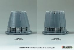 画像4: DEF.MODEL[DZ32001]1/32 現用 アメリカ海軍艦上戦闘機F/A-18A/B/C/Dホーネット用エキゾーストノズルセット クローズ状態(アカデミー用)