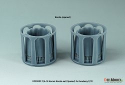 画像2: DEF.MODEL[DZ32002]1/32 現用 アメリカ海軍艦上戦闘機F/A-18A/B/C/Dホーネット用エキゾーストノズルセット オープン状態(アカデミー用)