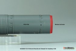 画像6: DEF.MODEL[DZ32002]1/32 現用 アメリカ海軍艦上戦闘機F/A-18A/B/C/Dホーネット用エキゾーストノズルセット オープン状態(アカデミー用)