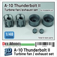 DEF.MODEL[DZ48005]1/48 現用 アメリカ空軍 A-10サンダーボルトII エンジンタービンファン/排気ノズルセット(アカデミー用)