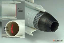 画像7: DEF.MODEL[DZ48012]1/48 現用 アメリカ F-20タイガーシャーク用GE F404初期型ノズルセット 閉状態(フリーダムモデルキット用)