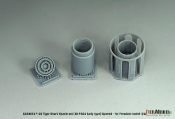 画像2: DEF.MODEL[DZ48013]1/48 現用 アメリカ F-20タイガーシャーク用GE F404初期型ノズルセット 開状態(フリーダムモデルキット用)