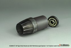 画像6: DEF.MODEL[DZ48013]1/48 現用 アメリカ F-20タイガーシャーク用GE F404初期型ノズルセット 開状態(フリーダムモデルキット用)