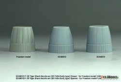画像10: DEF.MODEL[DZ48013]1/48 現用 アメリカ F-20タイガーシャーク用GE F404初期型ノズルセット 開状態(フリーダムモデルキット用)