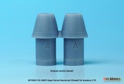 画像4: DEF.MODEL[DZ72001]1/72 現用 アメリカ海軍艦上戦闘機F/A-18E/F/Gスーパーホーネット用エキゾーストノズルセット クローズ状態(アカデミー用)