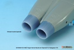 画像3: DEF.MODEL[DZ72004]1/72 現用 アメリカ海軍艦上戦闘機F/A-18E/F/Gスーパーホーネット用エキゾーストノズルセット オープン状態(ハセガワ用)