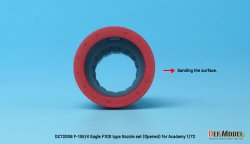 画像6: DEF.MODEL[DZ72006]1/72 現用 アメリカ/韓国空軍F-15E/Kイーグル用F100型エキゾーストノズルセット オープン状態(アカデミー用)