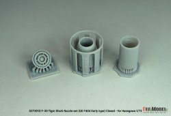 画像2: DEF.MODEL[DZ72012]1/72 現用 アメリカ F-20タイガーシャーク用GE F404初期型ノズルセット 閉状態(ハセガワ用)
