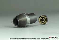 画像6: DEF.MODEL[DZ72012]1/72 現用 アメリカ F-20タイガーシャーク用GE F404初期型ノズルセット 閉状態(ハセガワ用)